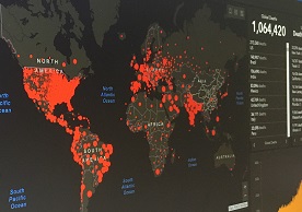 photo of global COVID-19 statistics