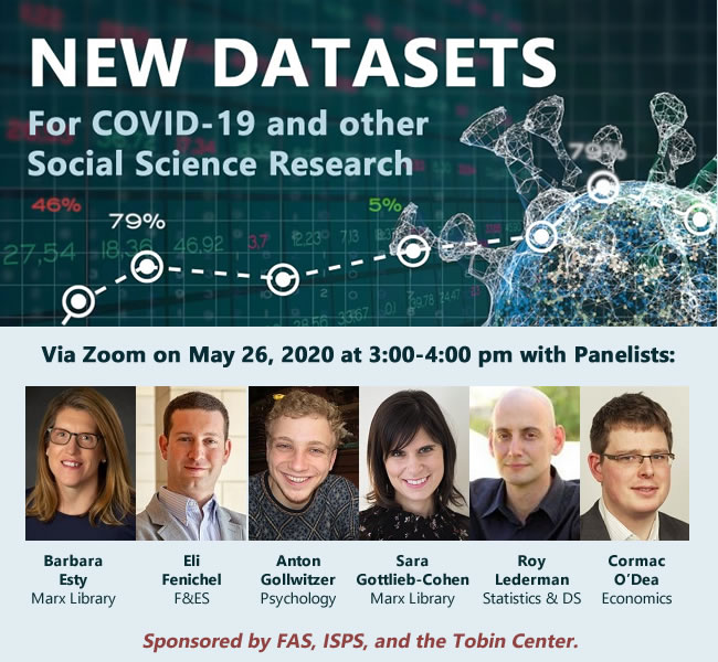 event image for New Datasets for COVID-19 and Social Science Research