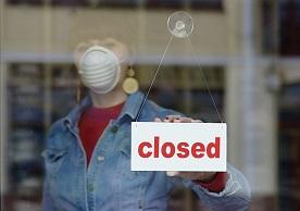 photo of closed business during covid-19 pandemic