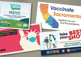 sample advertisements for COVID vaccines
